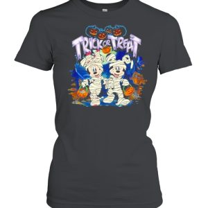 Mickey Mouse And Minnie Mouse Trick Or Treat Halloween shirt 1 Mickey Mouse And Minnie Mouse Trick Or Treat Halloween shirt 2