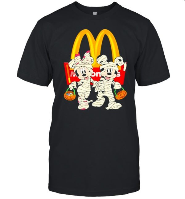 Mickey Mouse And Minnie Mouse Trick Or Treat McDonald’s Halloween shirt