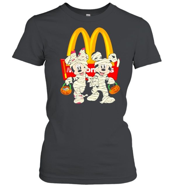 Mickey Mouse And Minnie Mouse Trick Or Treat McDonald’s Halloween shirt