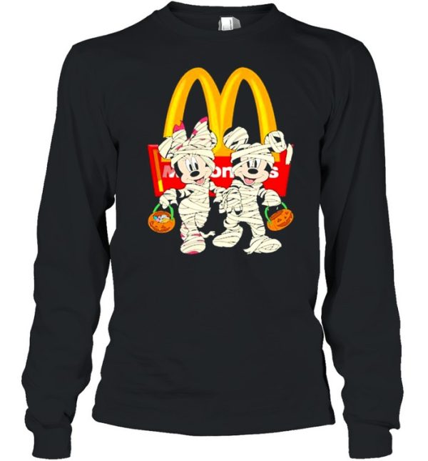 Mickey Mouse And Minnie Mouse Trick Or Treat McDonald’s Halloween shirt