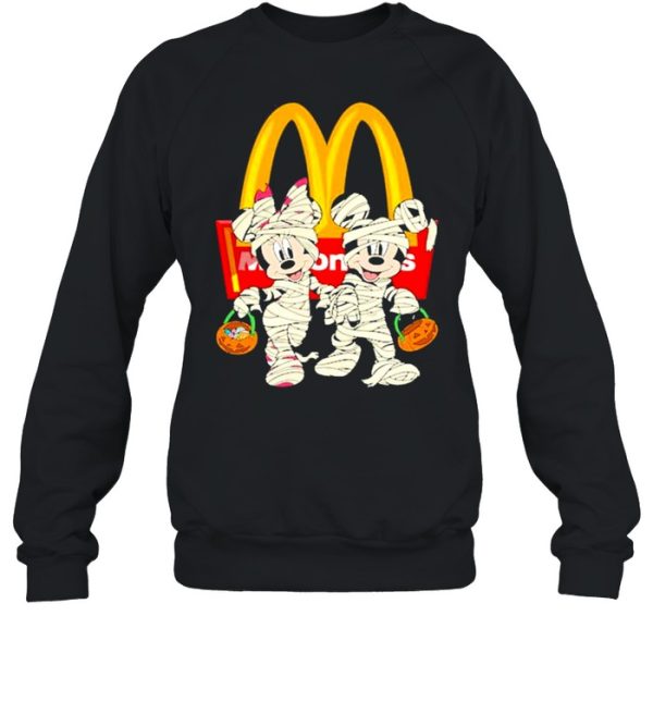 Mickey Mouse And Minnie Mouse Trick Or Treat McDonald’s Halloween shirt