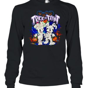 Mickey and Minnie trick or treat happy Halloween shirt 2 Mickey and Minnie trick or treat happy Halloween shirt 3