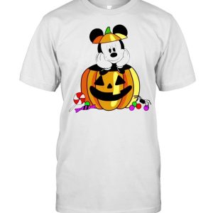 Mickey in pumpkin happy Halloween shirt