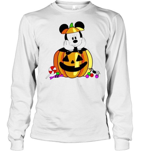 Mickey in pumpkin happy Halloween shirt