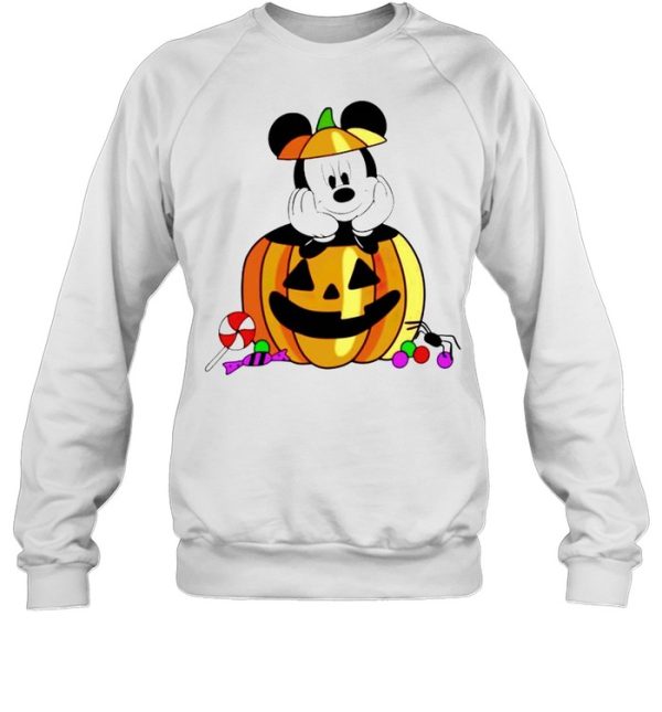 Mickey in pumpkin happy Halloween shirt