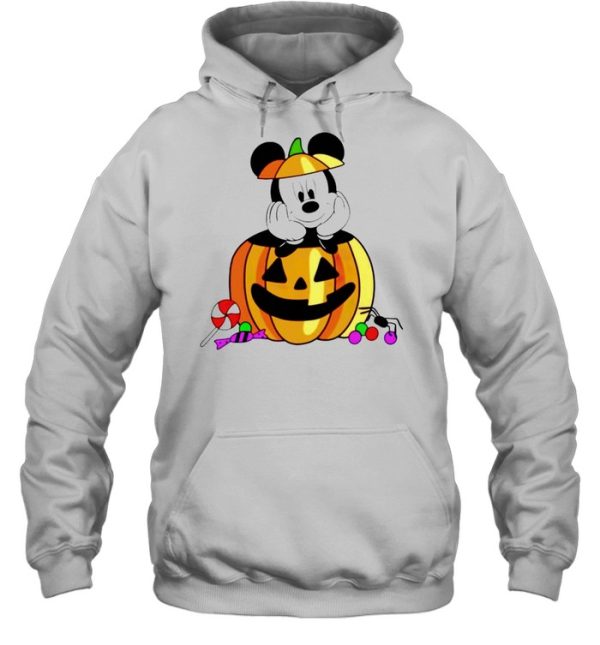 Mickey in pumpkin happy Halloween shirt