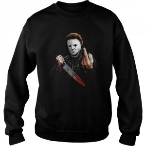 Middle Finger Michael Myers Scary Movie Halloween shirt 3 Middle Finger Michael Myers Scary Movie Halloween shirt 4