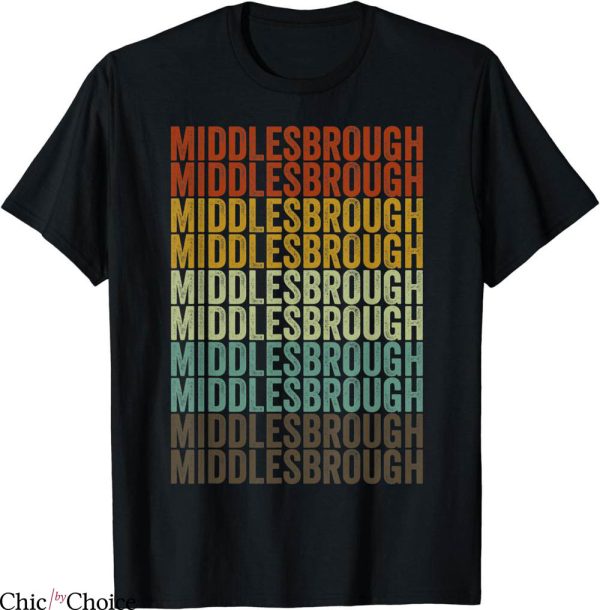 Middlesbrough Retro T-Shirt City Retro Vintage England