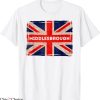 Middlesbrough Retro T-Shirt Flag Yorkshire Born And Bred