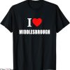 Middlesbrough Retro T-Shirt I Love Souvenir Memory