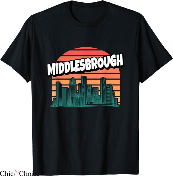 Middlesbrough Retro T-Shirt UK Vintage England Traveler