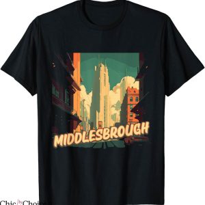 Middlesbrough Retro T-Shirt UK Vintage Traveling Traveler