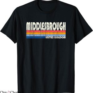 Middlesbrough Retro T-Shirt Vintage 70s 80s United Kingdom
