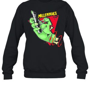 Millennials zombie hand shirt 3 Millennials zombie hand shirt 4