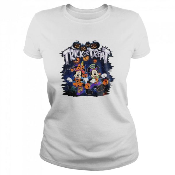 Minnie Mouse Halloween Trick Or Treat Mickey Minnie Mouse T Shirt