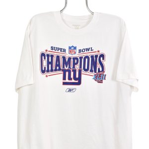 Modern 2008 NFL New England Patriots Superbowl white t-shirt