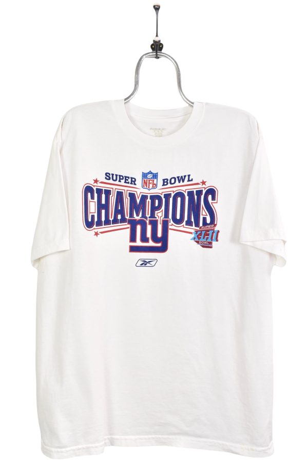 Modern 2008 NFL New England Patriots Superbowl white t-shirt