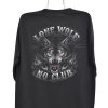 Modern 2009 wolf graphic long sleeve black t-shirt