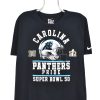 Modern Carolina Panthers shirt, NFL Superbowl black graphic tee