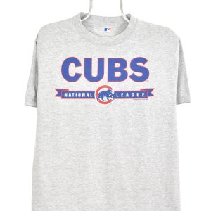 Modern Chicago Cubs shirt, 2008 MLB grey graphic tee