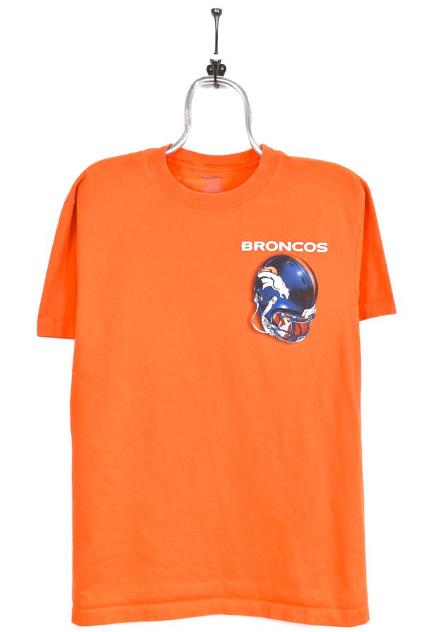 Modern Denver Broncos shirt, orange NFL graphic tee