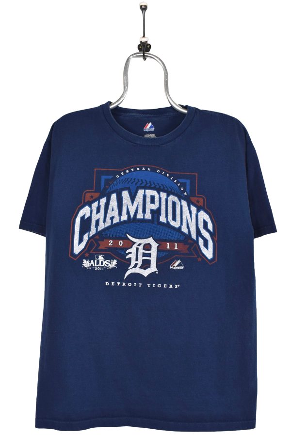 Modern Detroit Tigers shirt, 2011 MLB navy graphic tee