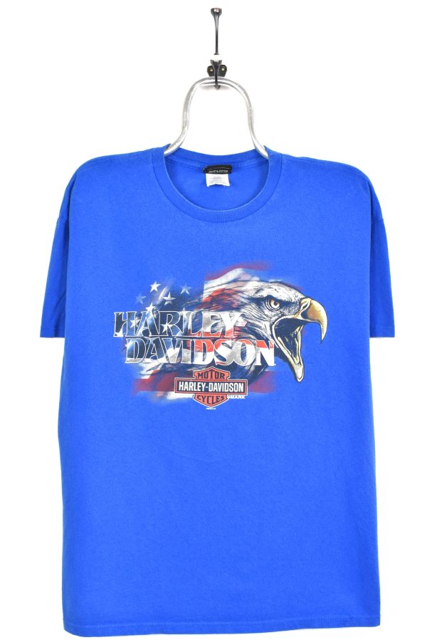 Modern Harley Davidson blue t-shirt