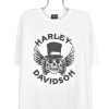 Modern Harley Davidson shirt, 2015 white graphic tee