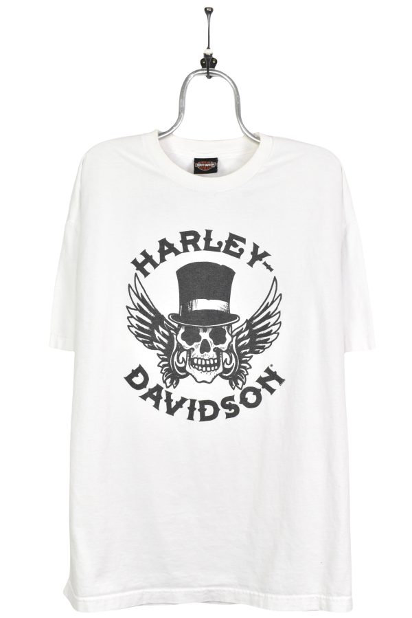 Modern Harley Davidson shirt, 2015 white graphic tee