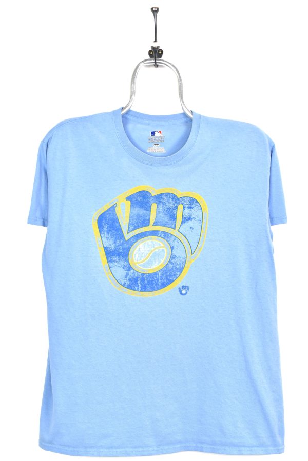 Modern MLB Milwaukee Brewers blue t-shirt