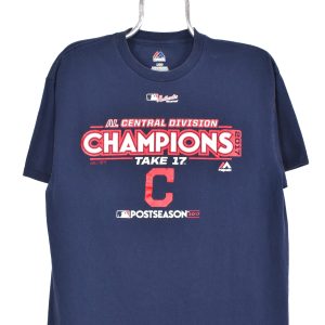 Modern MLB shirt, navy blue graphic tee
