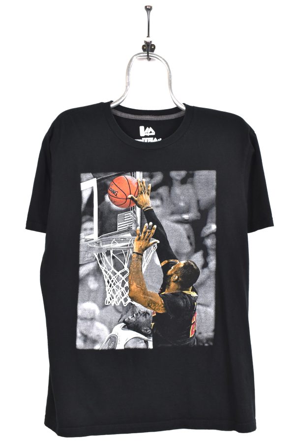 Modern NBA shirt, black graphic tee