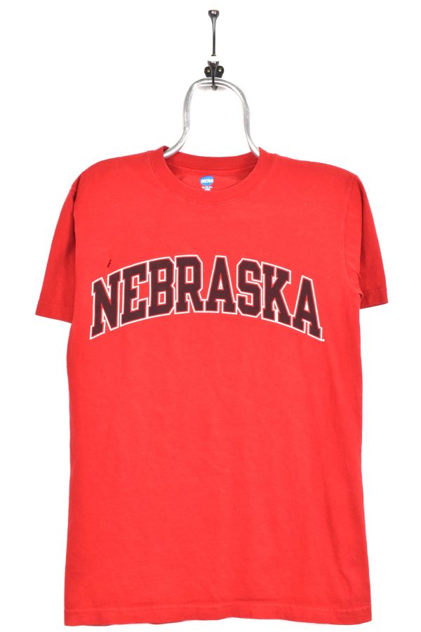 Modern Nebraska University shirt, red graphic tee