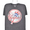 Modern New York Yankees shirt, MLB grey graphic tee