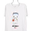 Modern Nike Air shirt, white graphic tee