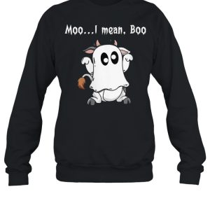Moo I Mean Boo Ghost CowFunny halloween Cow Boo shirt 4
