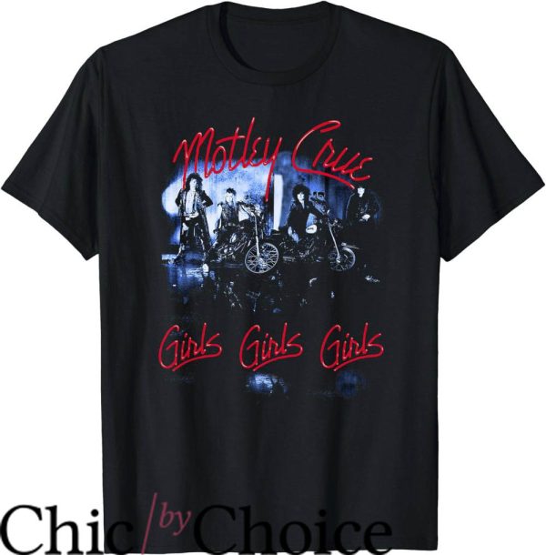 Motley Crue Tour T-Shirt Girls Girls Girls Tracklist