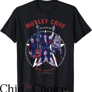 Motley Crue Tour T-Shirt The Stadium Tour Boston Poster Event