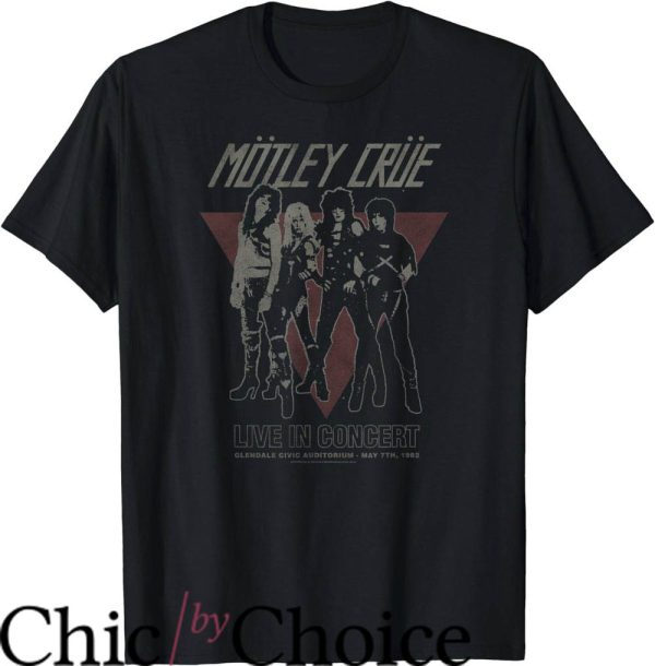 Motley Crue Tour T-Shirt Vintage Glendale