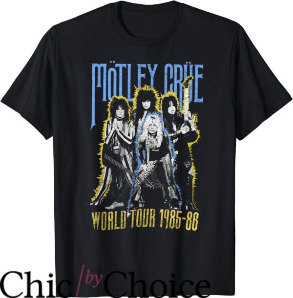 Motley Crue Tour T-Shirt World Tour 85-86