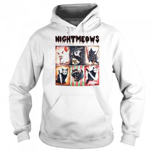 Nightmeows Horror Movie Cats Friends Horror Movie Cats Pumpkin Halloween shirt 5