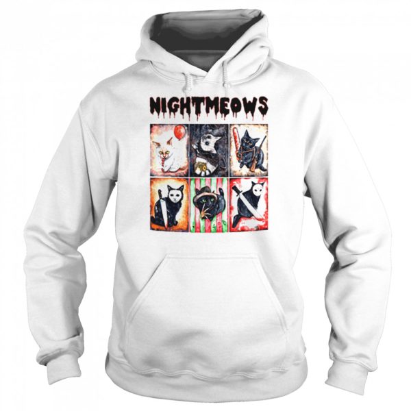 Nightmeows Horror Movie Cats Friends Horror Movie Cats Pumpkin Halloween shirt