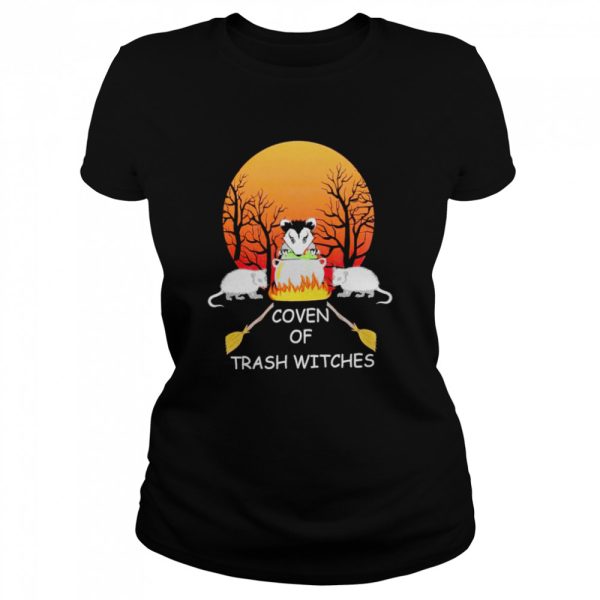 Opossum coven of trash witches Halloween shirt