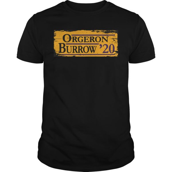 Orgeron Burrow 2020 shirt, hoodie, long sleeve, ladies tee