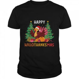 Owl Thankgiving Halloween Christmas Happy Hallothanksmas T-Shirt B0B7DXL9WR Owl Thankgiving Halloween Christmas Happy Hallothanksmas T-Shirt B0B7DXL9WR