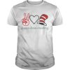 Peace love reading shirt, hoodie, long sleeve, ladies tee