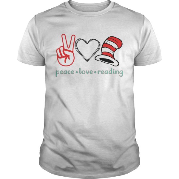 Peace love reading shirt, hoodie, long sleeve, ladies tee