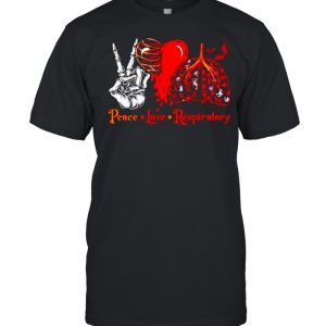 Peace love respiratory halloween shirt Peace love respiratory halloween shirt
