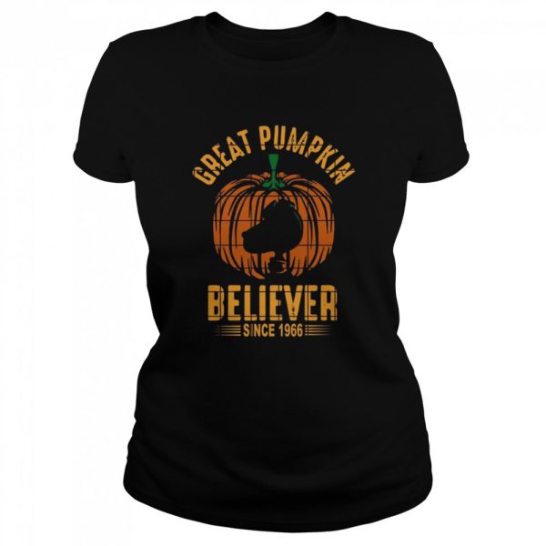 Peanuts Great Pumpkin Believer Since 1966 Charlie Brown Halloween shirt