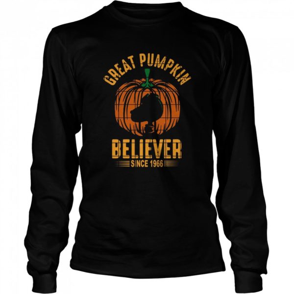 Peanuts Great Pumpkin Believer Since 1966 Charlie Brown Halloween shirt